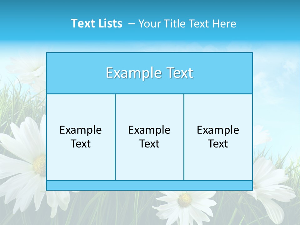 Countryside Plain Daisy PowerPoint Template