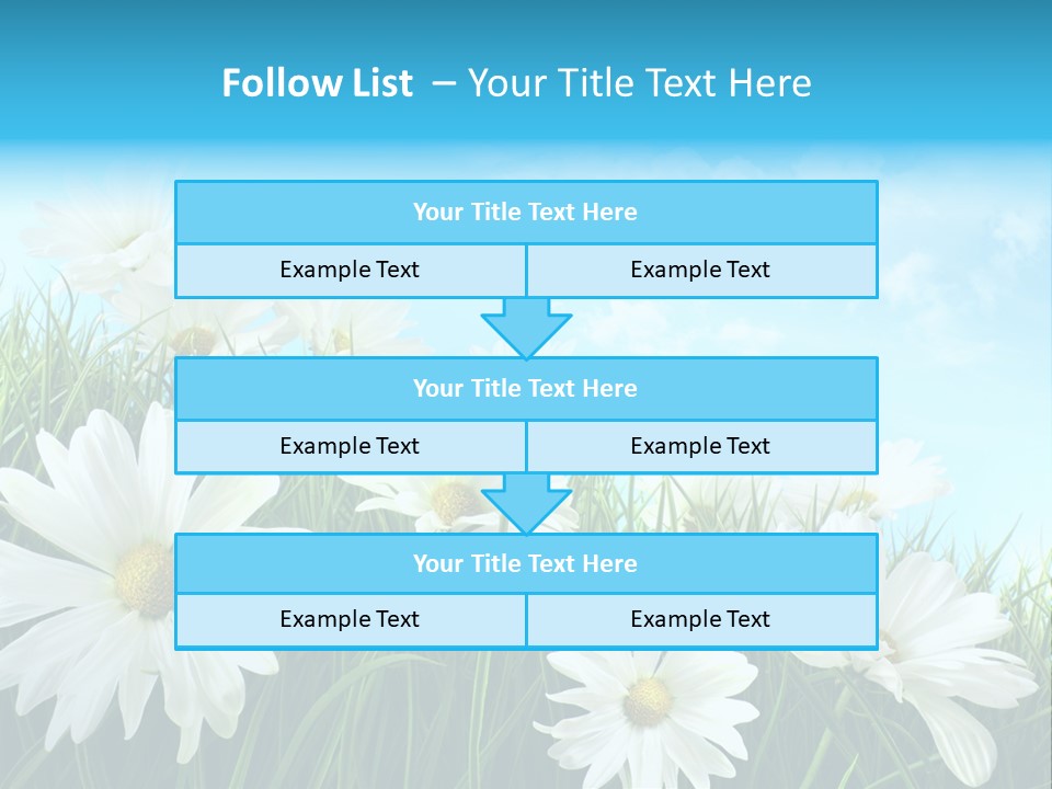 Countryside Plain Daisy PowerPoint Template