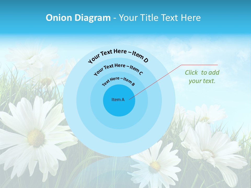 Countryside Plain Daisy PowerPoint Template