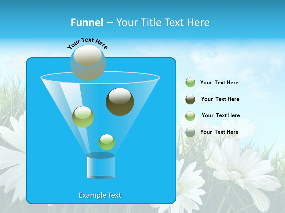 Countryside Plain Daisy PowerPoint Template