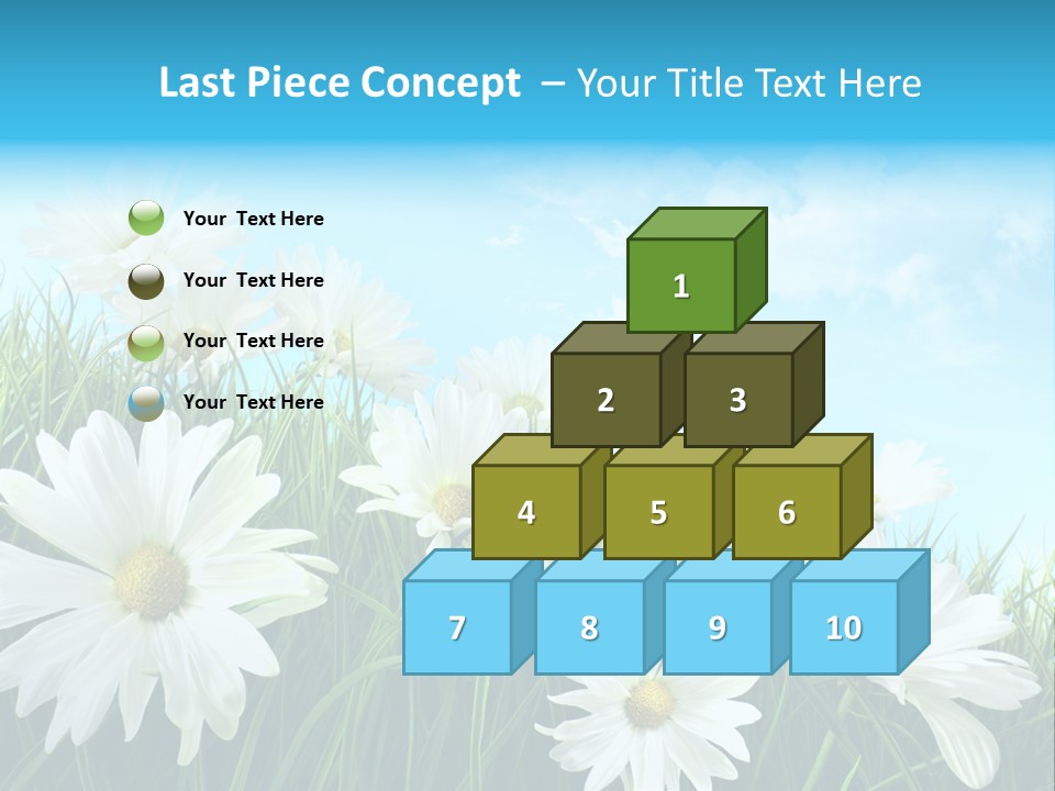 Countryside Plain Daisy PowerPoint Template