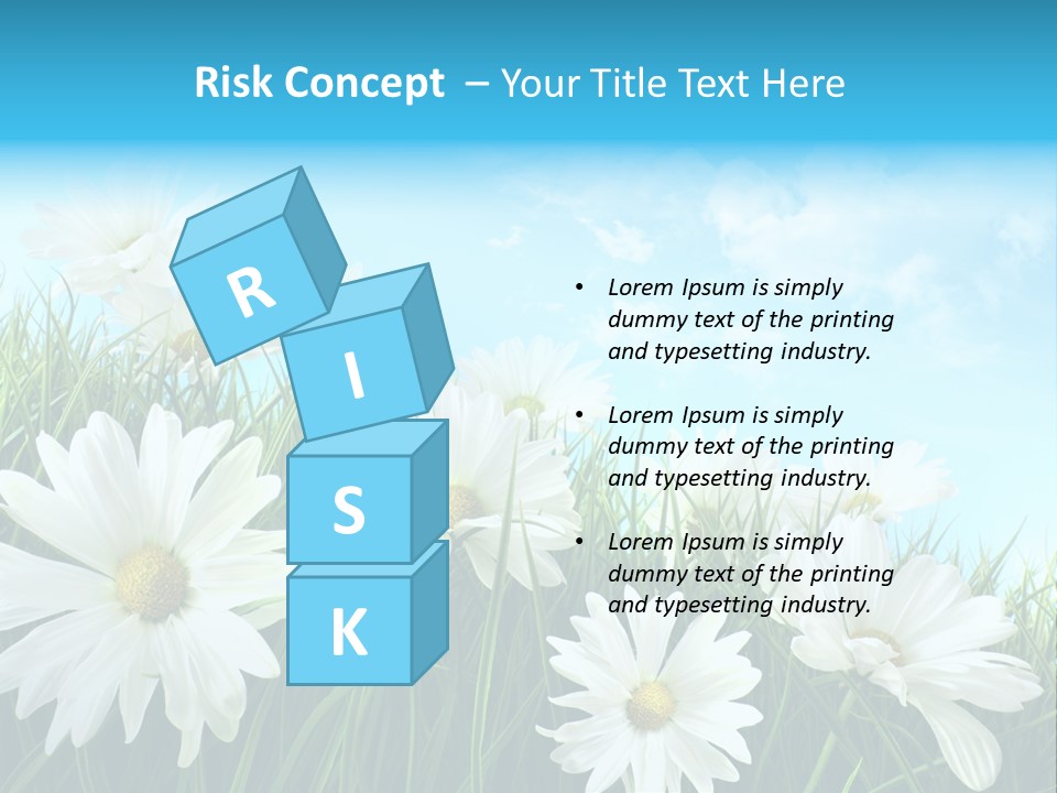 Countryside Plain Daisy PowerPoint Template