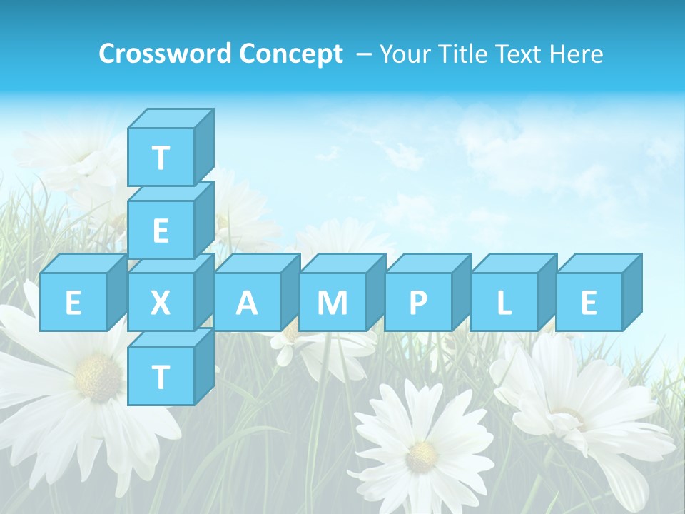 Countryside Plain Daisy PowerPoint Template