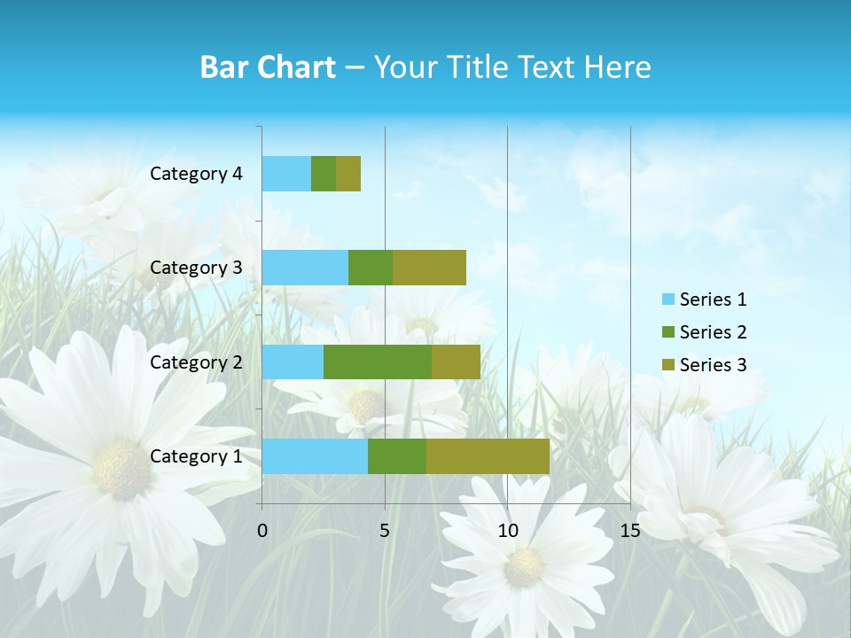 Countryside Plain Daisy PowerPoint Template