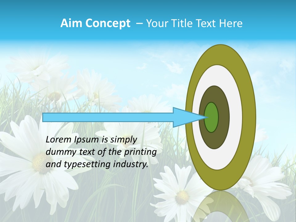 Countryside Plain Daisy PowerPoint Template