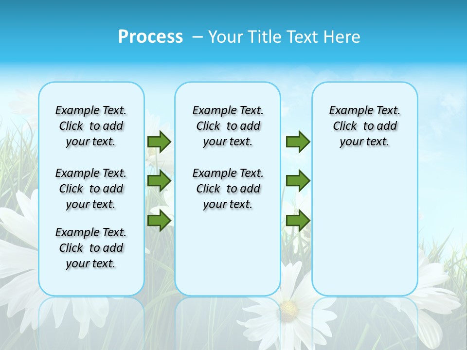 Countryside Plain Daisy PowerPoint Template