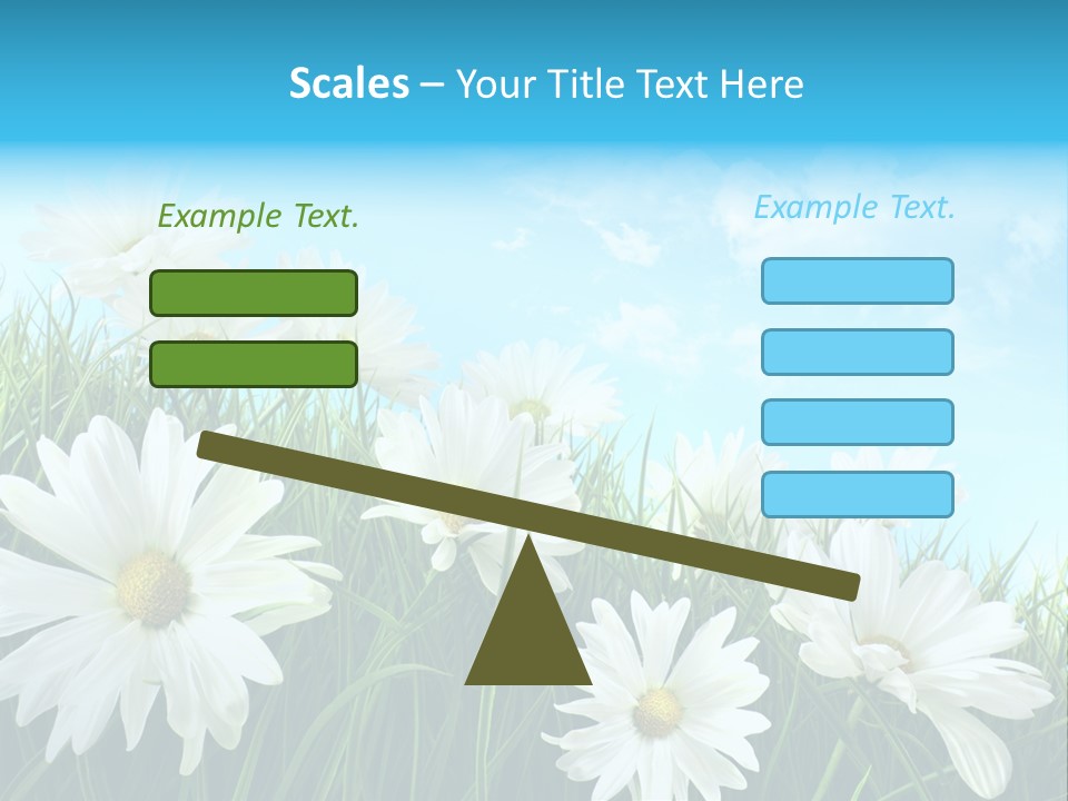 Countryside Plain Daisy PowerPoint Template