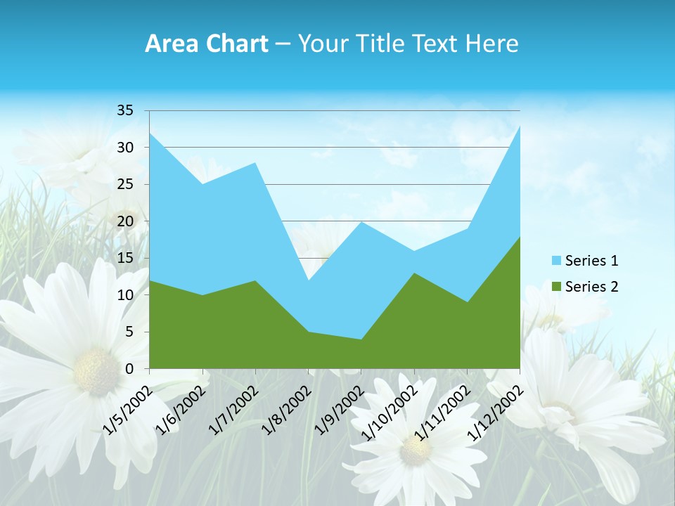 Countryside Plain Daisy PowerPoint Template