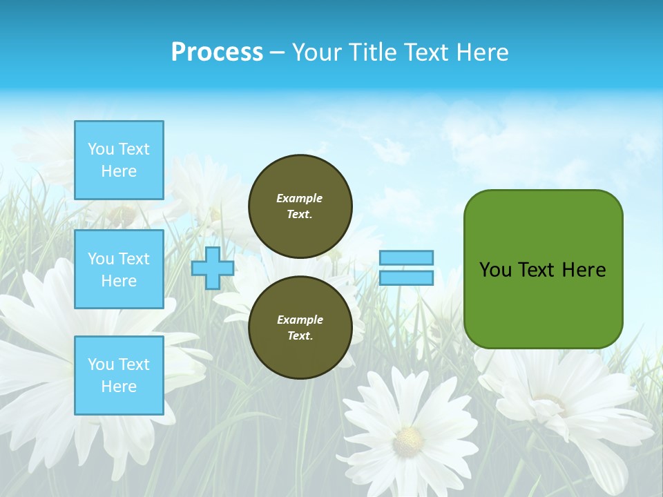 Countryside Plain Daisy PowerPoint Template