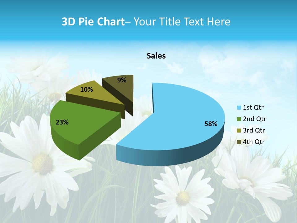 Countryside Plain Daisy PowerPoint Template