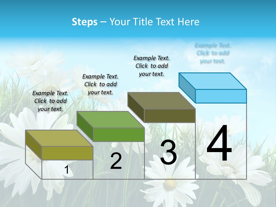 Countryside Plain Daisy PowerPoint Template