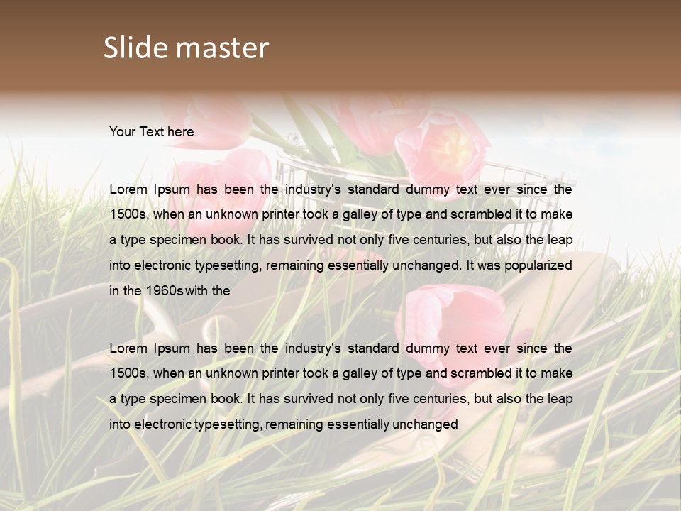 Fresh Garden Flower PowerPoint Template