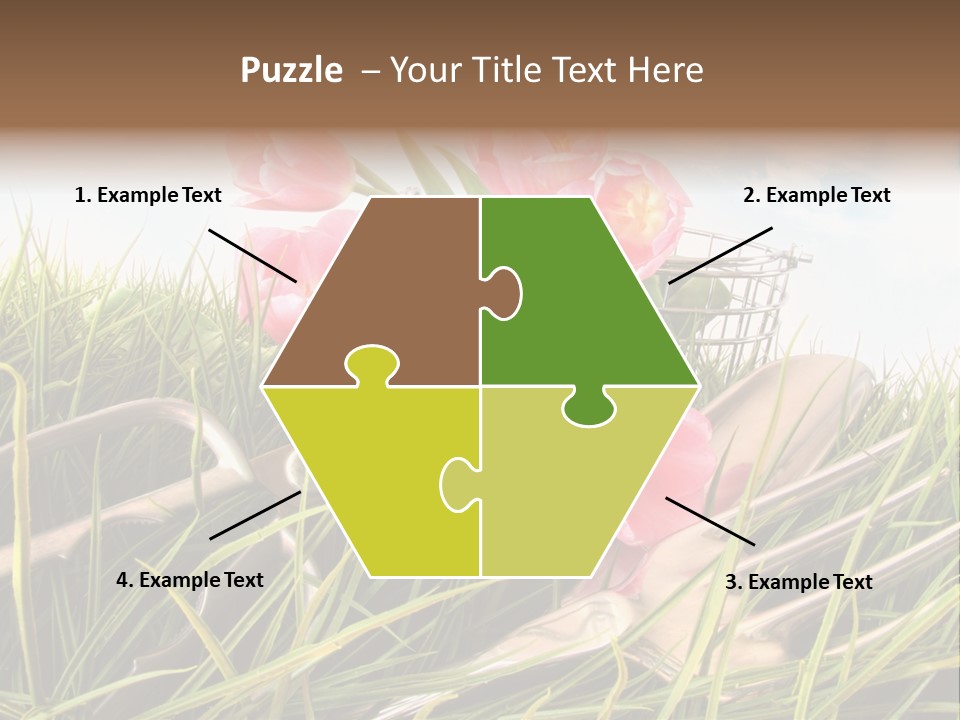 Fresh Garden Flower PowerPoint Template