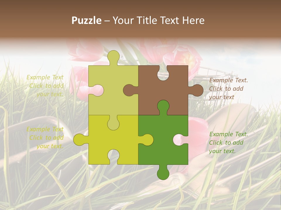 Fresh Garden Flower PowerPoint Template