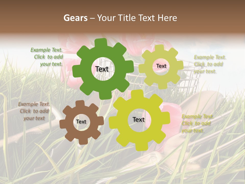 Fresh Garden Flower PowerPoint Template