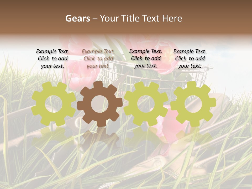 Fresh Garden Flower PowerPoint Template