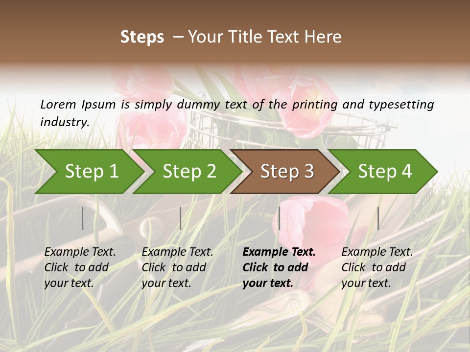 Fresh Garden Flower PowerPoint Template