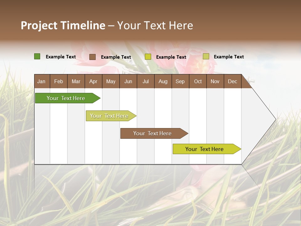 Fresh Garden Flower PowerPoint Template