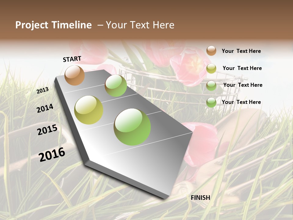Fresh Garden Flower PowerPoint Template