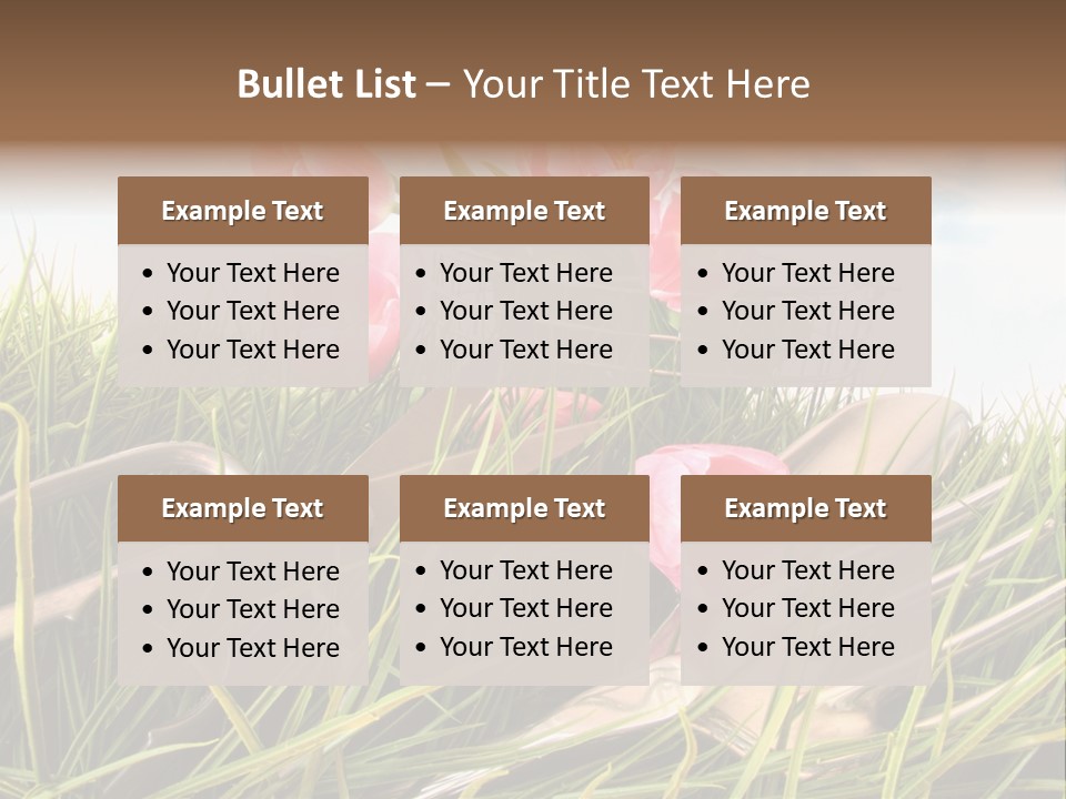 Fresh Garden Flower PowerPoint Template
