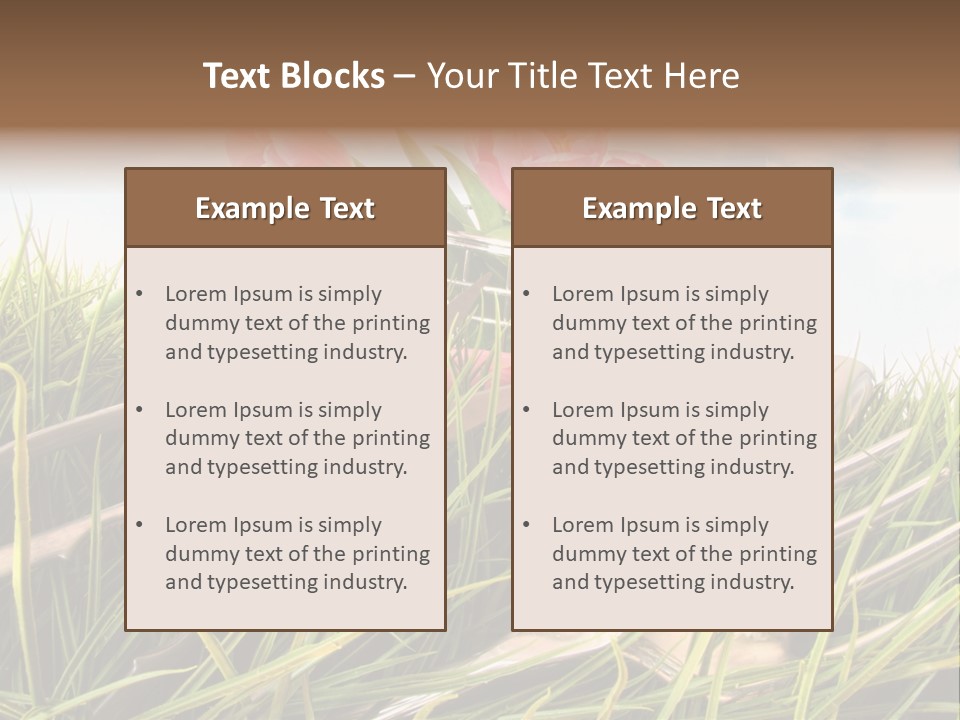 Fresh Garden Flower PowerPoint Template