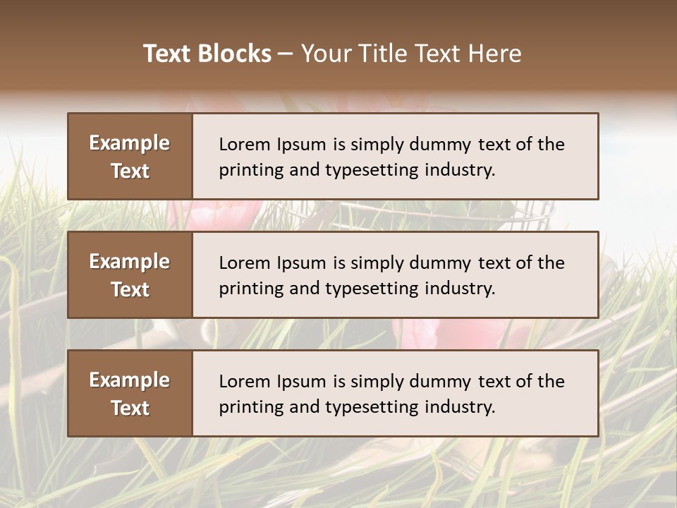 Fresh Garden Flower PowerPoint Template