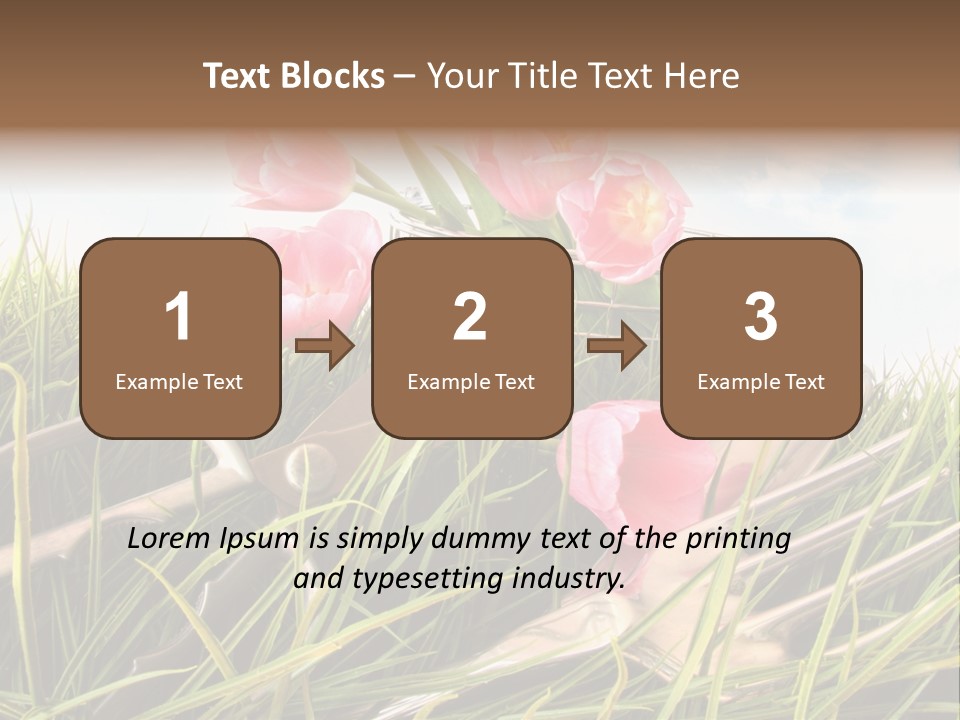 Fresh Garden Flower PowerPoint Template