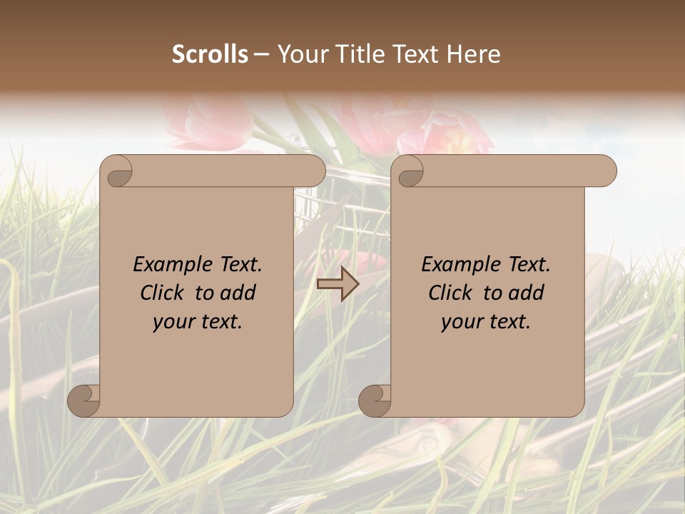 Fresh Garden Flower PowerPoint Template