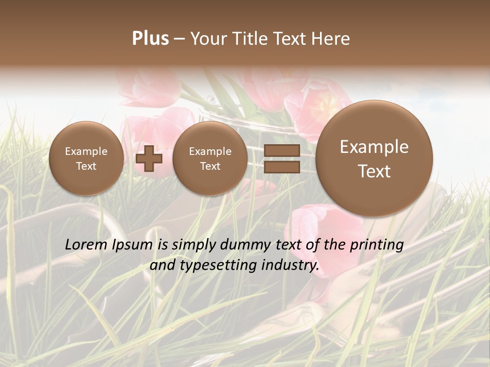 Fresh Garden Flower PowerPoint Template