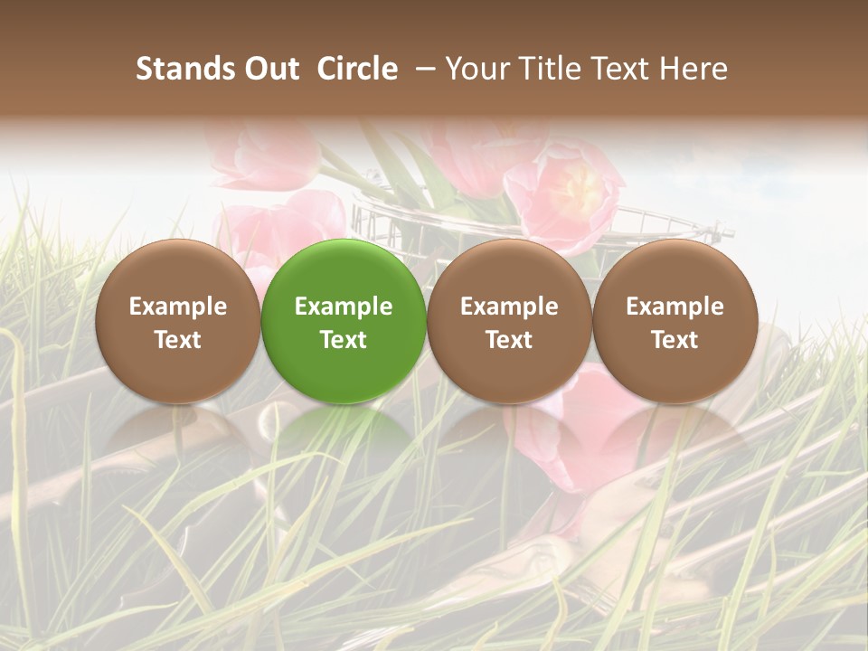 Fresh Garden Flower PowerPoint Template