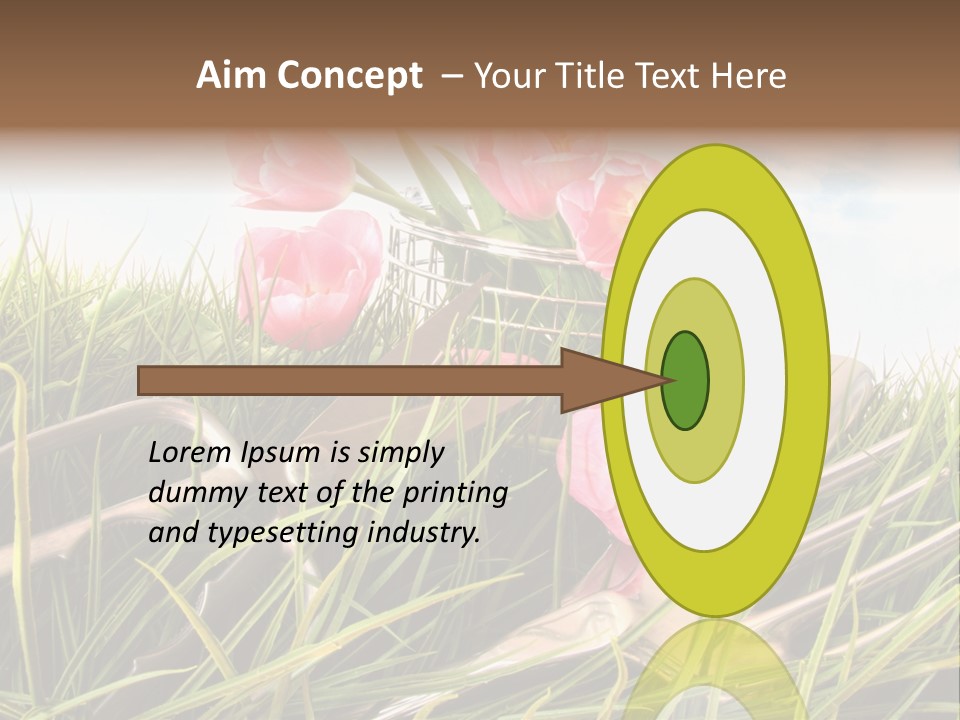 Fresh Garden Flower PowerPoint Template