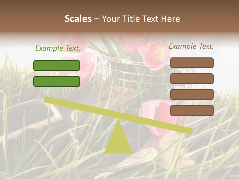 Fresh Garden Flower PowerPoint Template