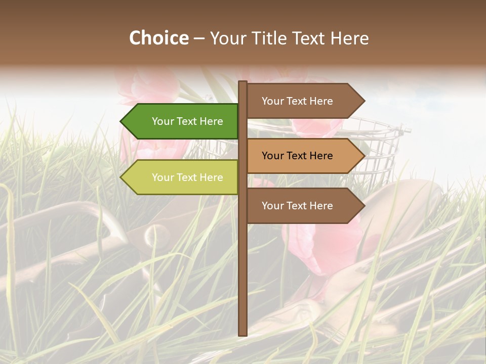 Fresh Garden Flower PowerPoint Template