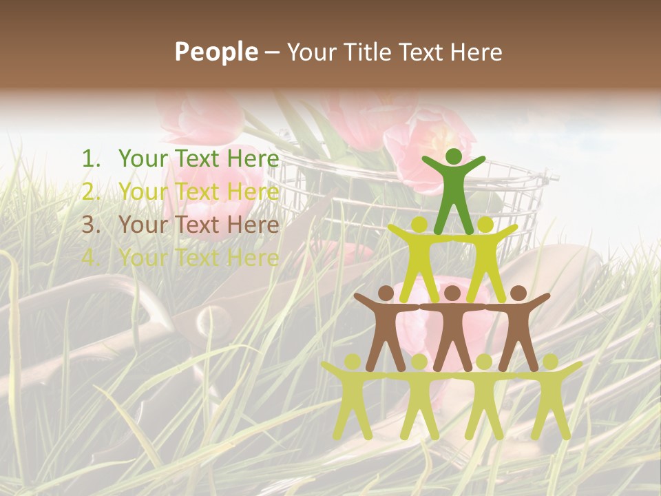 Fresh Garden Flower PowerPoint Template