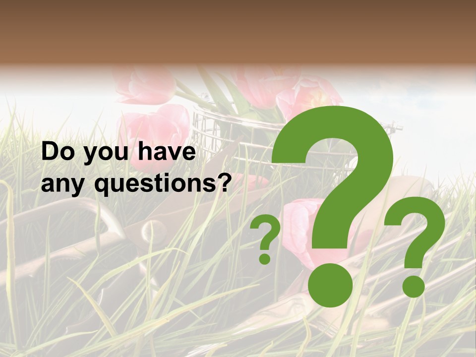 Fresh Garden Flower PowerPoint Template