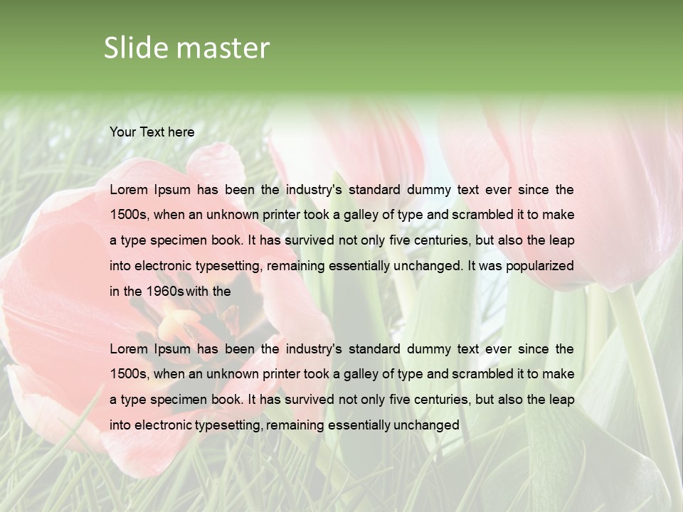 Sunlight Mother Garden PowerPoint Template