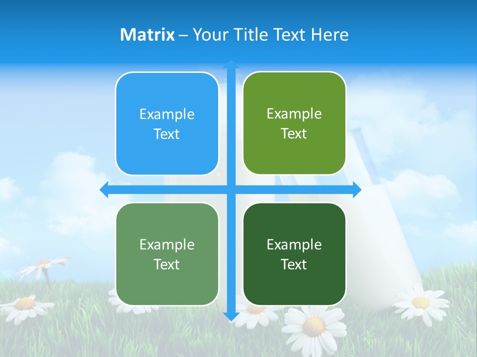 Summer White Bottle PowerPoint Template