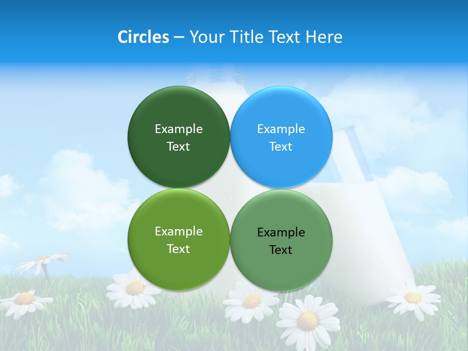 Summer White Bottle PowerPoint Template