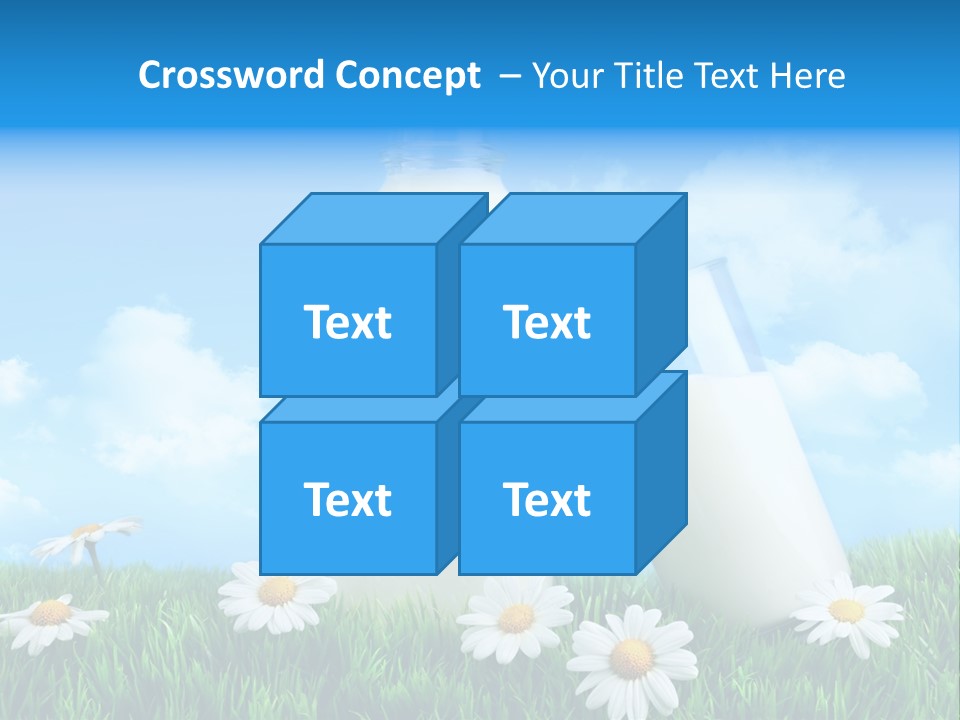Summer White Bottle PowerPoint Template