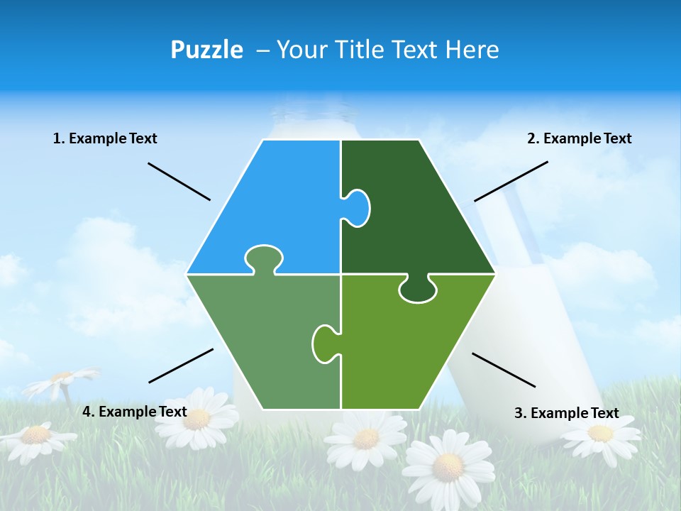 Summer White Bottle PowerPoint Template