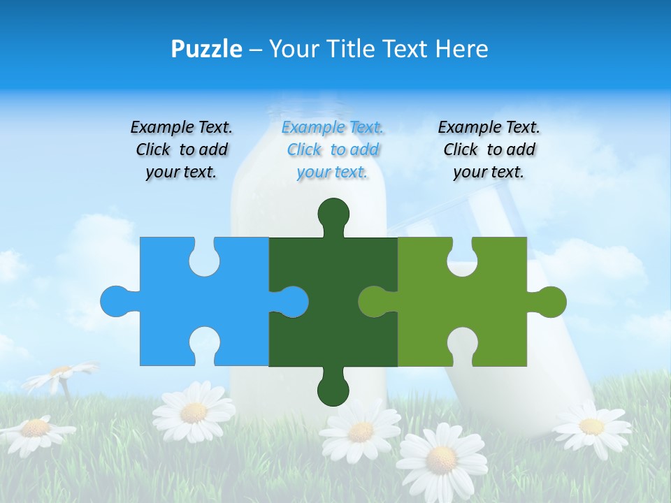 Summer White Bottle PowerPoint Template