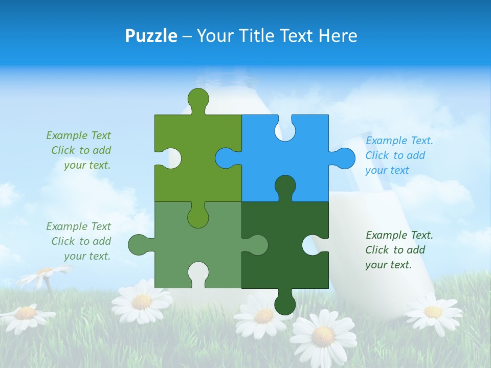 Summer White Bottle PowerPoint Template