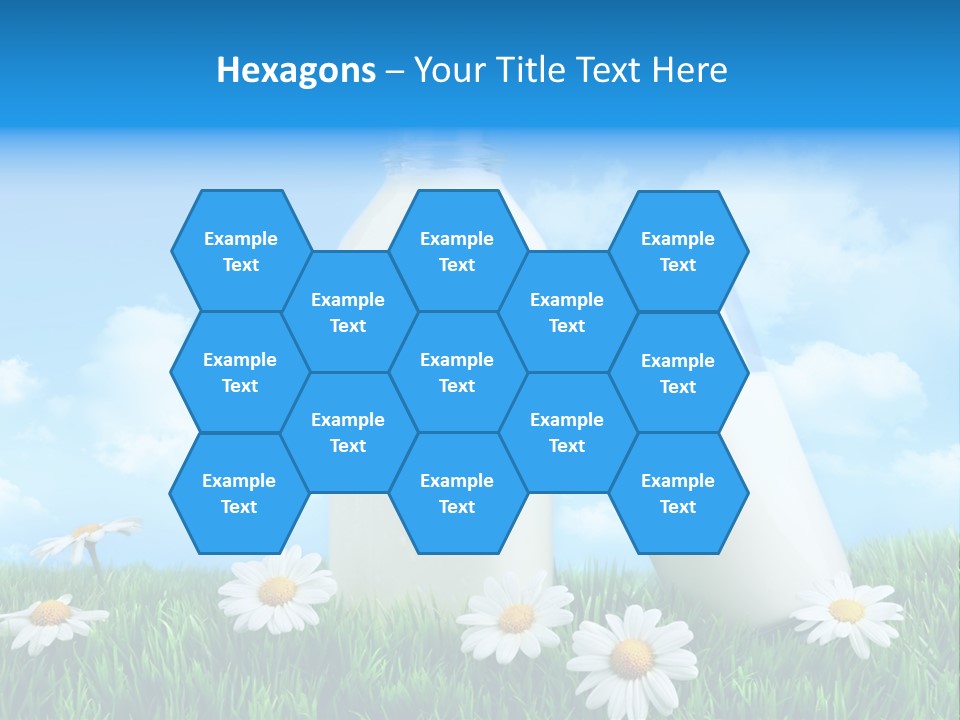 Summer White Bottle PowerPoint Template