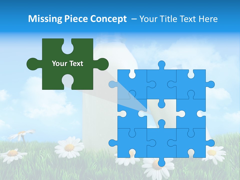 Summer White Bottle PowerPoint Template