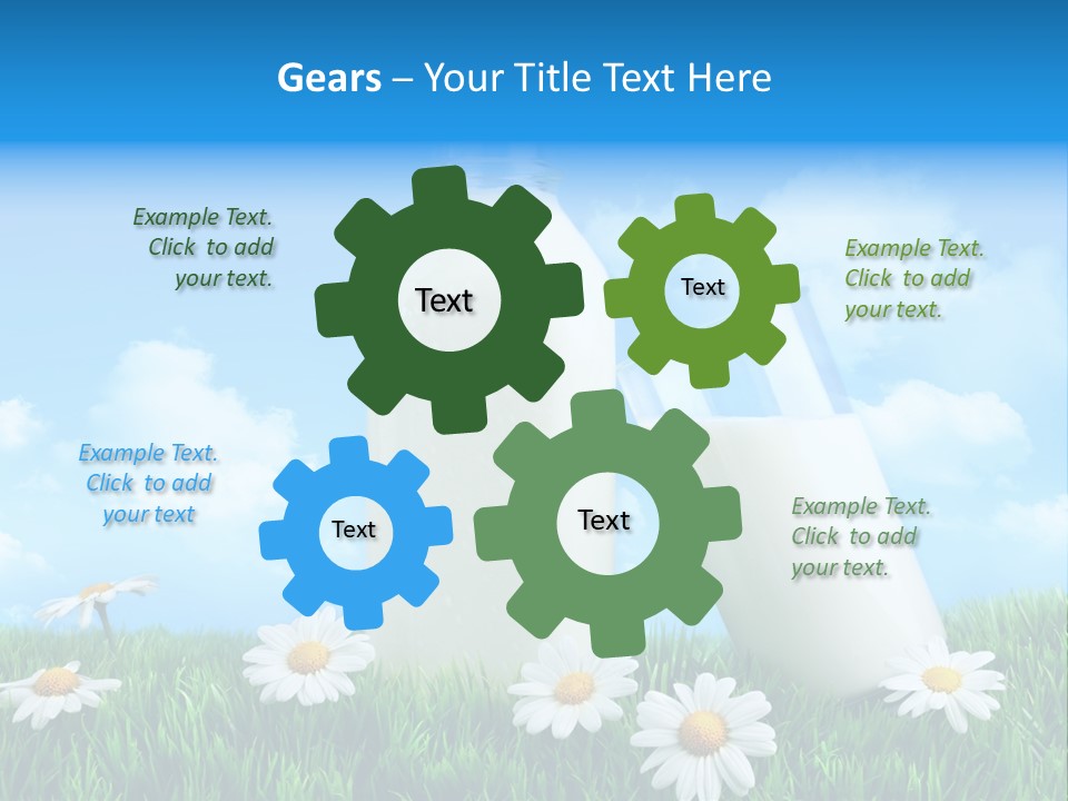 Summer White Bottle PowerPoint Template