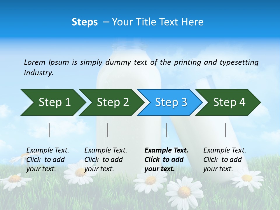 Summer White Bottle PowerPoint Template