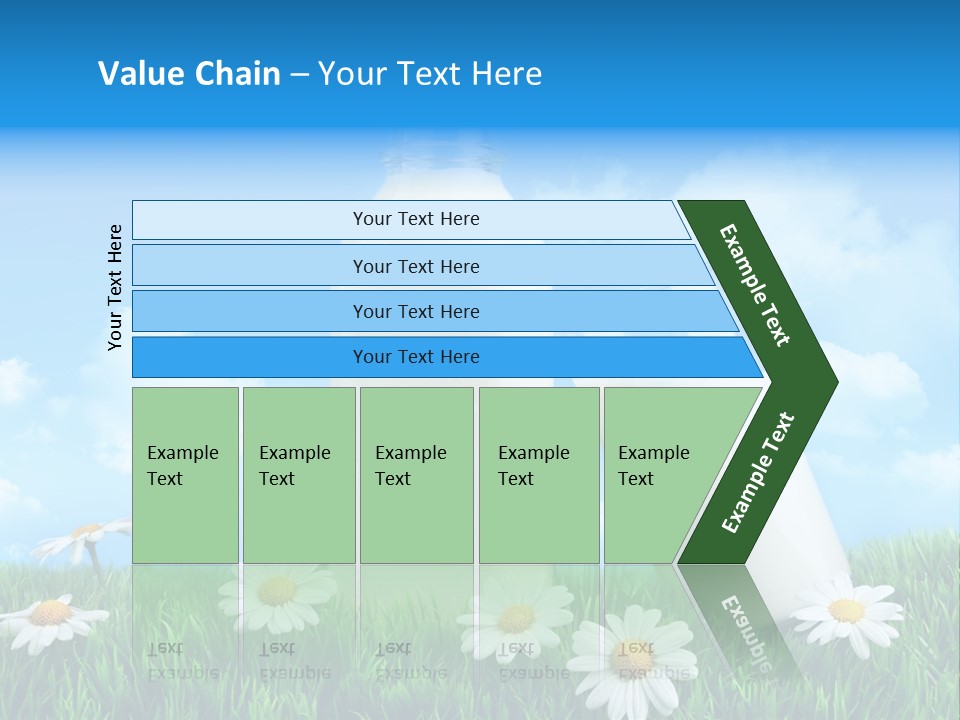 Summer White Bottle PowerPoint Template