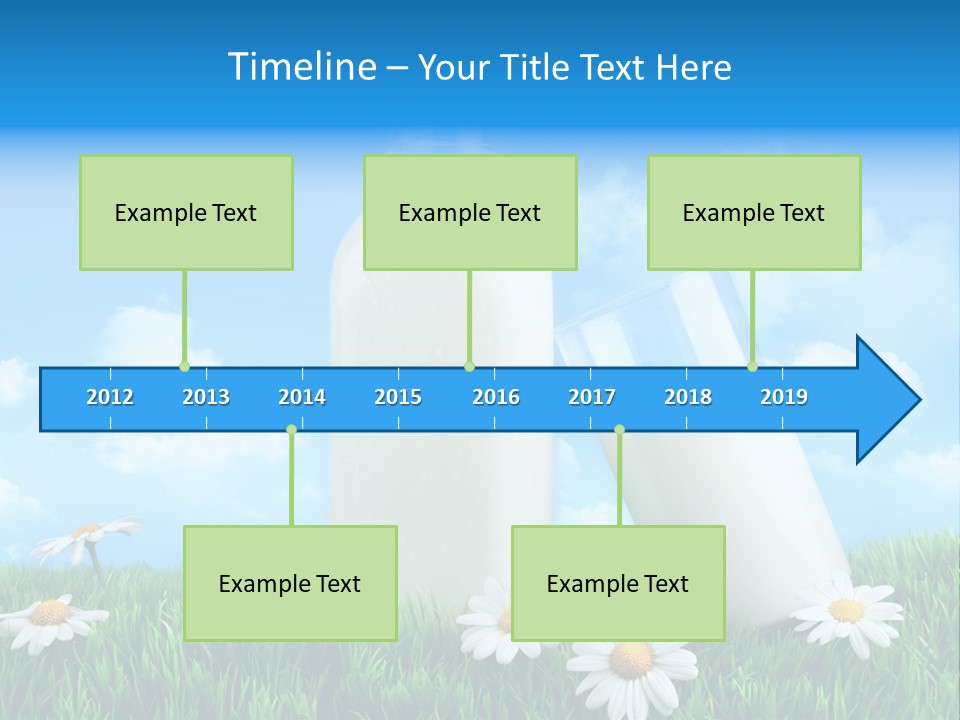 Summer White Bottle PowerPoint Template
