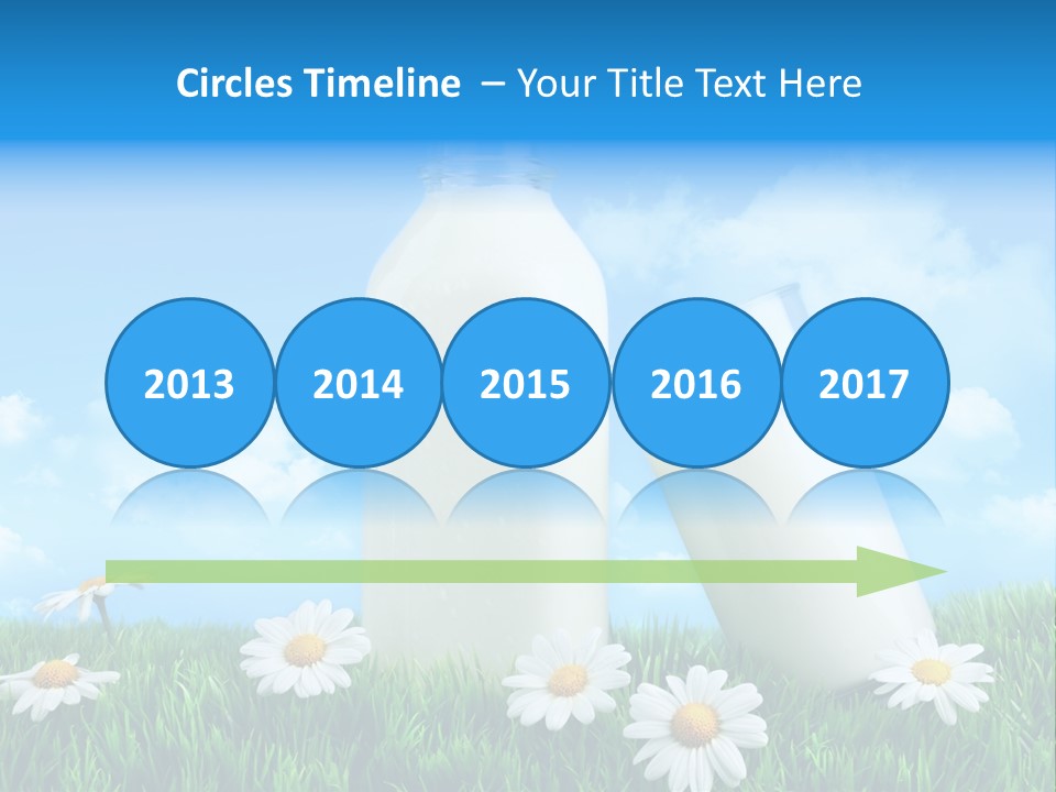 Summer White Bottle PowerPoint Template