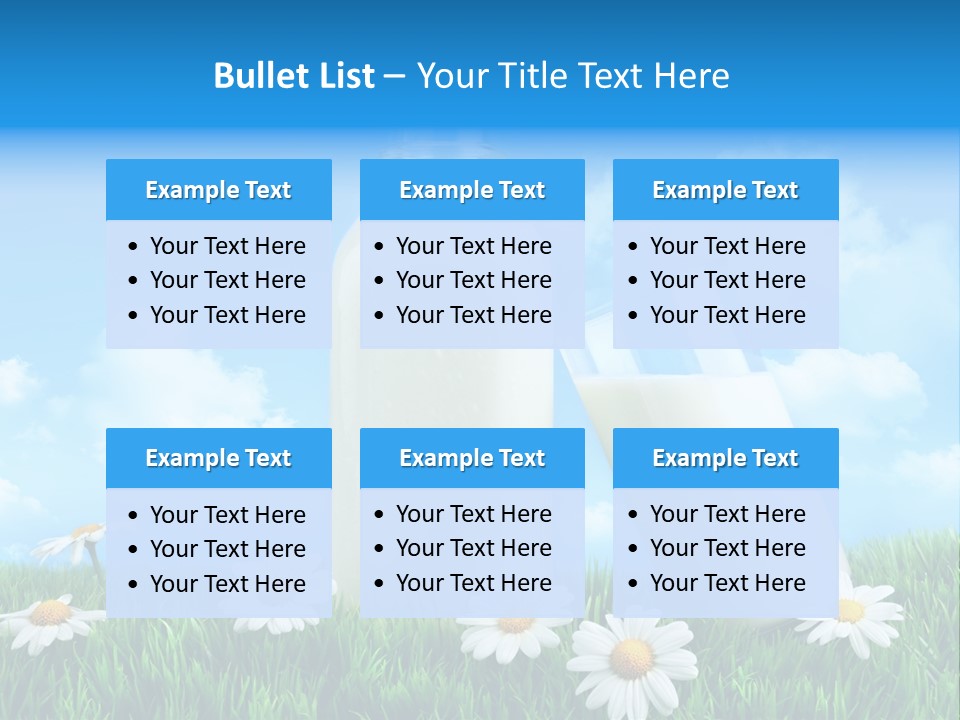 Summer White Bottle PowerPoint Template